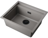 Кухонная мойка OMOIKIRI Sintesi 57-GR 4997144 57x50 из искусственного камня, leningrad grey