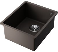 Кухонная мойка OMOIKIRI Bosen 38-U-ES 4997204 38x44 из искусственного гранита, espresso