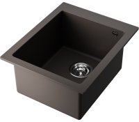 Кухонная мойка OMOIKIRI Bosen 41-ES 4997205 41x50 из искусственного гранита, espresso