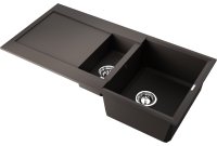 Кухонная мойка OMOIKIRI Sakaime 100-2-ES 4997219 100x50 из искусственного гранита, espresso