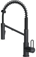 Смеситель для кухни OMOIKIRI Mikawa 2 Plus-SB GB 4994455 с выдвижным шлангом и подключением фильтра, графит