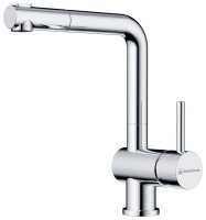 Смеситель для кухни OMOIKIRI Tanigawa-SB C 4994456 с выдвижным шлангом, хром