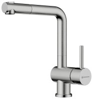 Смеситель для кухни OMOIKIRI Tanigawa-SB BN 4994457 с выдвижным шлангом, нержавеющая сталь