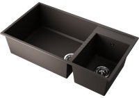 Кухонная мойка OMOIKIRI Tedori 85-2-U-ES 4997240 85x46.5 из искусственного гранита, espresso