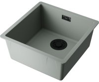 Кухонная мойка OMOIKIRI Yamakawa 45-Integra-WG 4997247 44.8x44.8 из искусственного камня, wind green