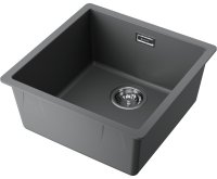 Кухонная мойка OMOIKIRI Yamakawa 45T Integra PL 4997256 44.8x44.8 из искусственного гранита, платина