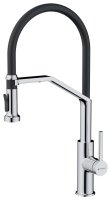 Смеситель для кухни OMOIKIRI Makkari 2 Plus-SB C-BL 4994493 с гибким изливом и подключением фильтра, хром/черный