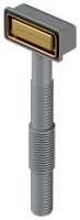 Сменный прямоугольный перелив OMOIKIRI OV-1-S-AB022 4998037, античная латунь