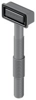 Сменный прямоугольный перелив OMOIKIRI OV-1-S-GM 4998050, вороненая сталь