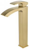 Смеситель для раковины Wonzon&Woghand Fit WW-88239009-BG высокий, брашированное золото