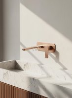 Смеситель для раковины Wonzon&Woghand Diamond WW-88869011-BRG встраиваемый, брашированное розовое золото