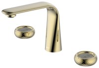 Смеситель для раковины ABBER Glanz AF8HA8SG, сияющее золото