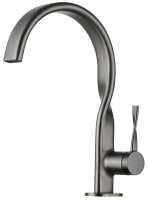 Смеситель для раковины ABBER Tanz AF8C11GM, оружейная сталь