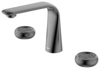 Смеситель для раковины ABBER Glanz AF8HA8GM, оружейная сталь