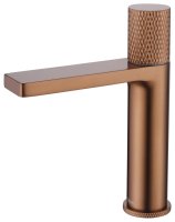Смеситель для раковины ABBER Rund AF8710MRG, розовое золото матовое