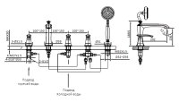 Встраиваемый смеситель для ванны ALTROBAGNO Beatrice ALTROBAGNOBeatrice020103Or, золото