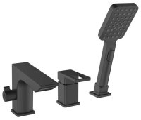 Смеситель на борт ванны ESKO FALSE VEL355B, черный