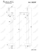 Напольный смеситель для ванны Feramolli Dante OS8829F, золото