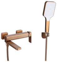 Смеситель для ванны Fmark FALSE FS8724-22HB, розовое золото