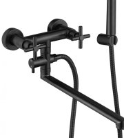 Смеситель для ванны Fmark FALSE FS8424H, черный