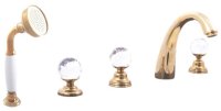 Смеситель на борт ванны Rav Slezak Brilliance BRILLIANCE176.5PZ, золото