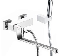 Смеситель для ванны WasserKRAFT Aller 1060 WHITE 1062LW, белый/хром