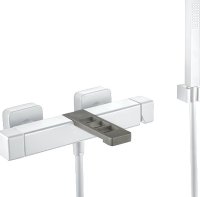 Смеситель для ванны Webert FALSE OX850101741, белый/сталь