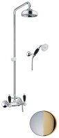 Душевая система Fiore COLONIALE BLACK 22CO0620, хром/золото