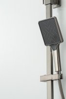 Душевая система FRAP H91-9 F2491-9, оружейная сталь