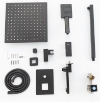 Душевая система FRAP H802-6 F71802-6 встраиваемая, черный