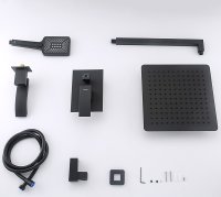 Душевая система GAPPO G07-6,G07-6 G7107-6 встраиваемая, черный