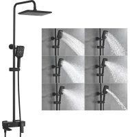 Душевая система Rose FALSE R2736H, черный