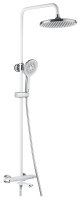 Душевая система Rose FALSE R3996F, белый/хром