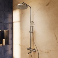 Душевая система Vincea Феерие VSFS-5FE1GM, вороненая сталь