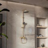 Душевая система Vincea VSFS-413BG, брашированное золото