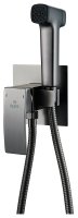 Гигиенический душ Rose FALSE R1505T-2 со смесителем, оружейная сталь