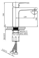 Смеситель для раковины ALTROBAGNO Lamberto ALTROBAGNOLamberto0105Cr, хром
