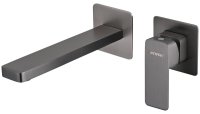 Смеситель для раковины Fmark FALSE FS8731Q встраиваемый, графит