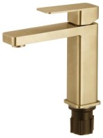 Смеситель для раковины Fmark FALSE FS8701C, матовое золото