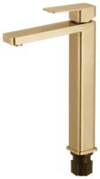 Смеситель для раковины Fmark FALSE FS8711C, матовое золото