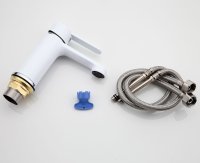 Смеситель для раковины FRAP H41 F1041, белый/хром