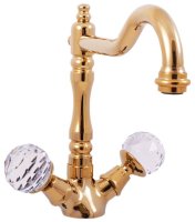 Смеситель для раковины Rav Slezak Brilliance BRILLIANCE121.5/8Z, золото