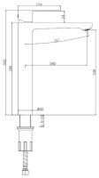 Смеситель для раковины Splenka S222 S222.15.09, графит