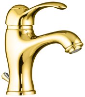 Смеситель для раковины Webert Aurora AU830102010, золото