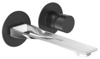 Смеситель для раковины Webert One-B NB830606441, черный/сталь