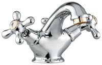 Смеситель для раковины Webert Armony AM700108017, хром/золото