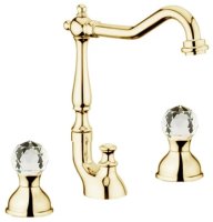 Смеситель для раковины Webert Karenina KA750202010, золото