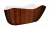 Акриловая ванна Lagard «Teona» коричневая
