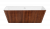 Акриловая ванна Lagard «Vela» коричневая