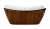 Акриловая ванна Lagard «Meda» коричневая